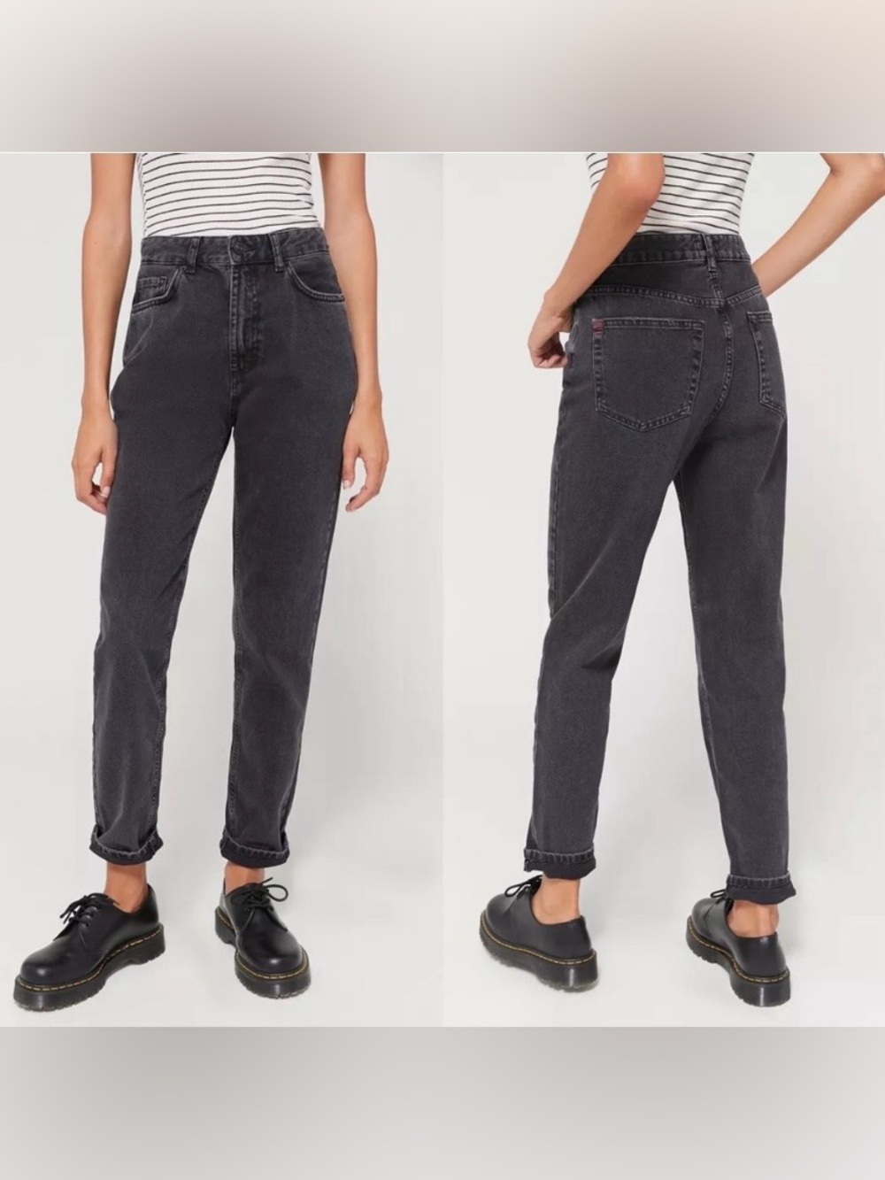 BDG Urban Outfitters Black Mom High Rise Denim Jean Pant 27